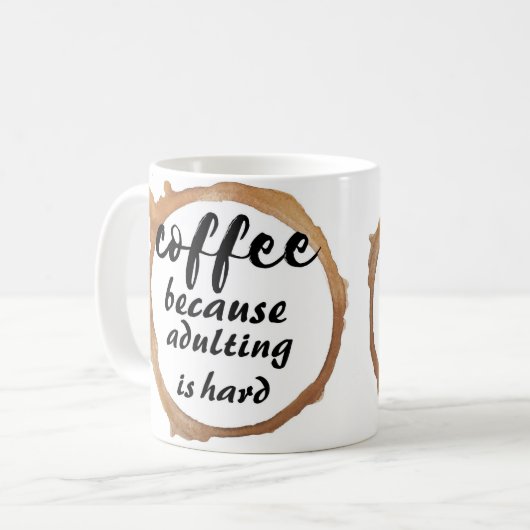 Mug Café-parce que l'adultère est difficile (Devant gauche)