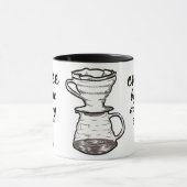 Mug Café parce que l'adultère est dur noir et blanc (Centre)