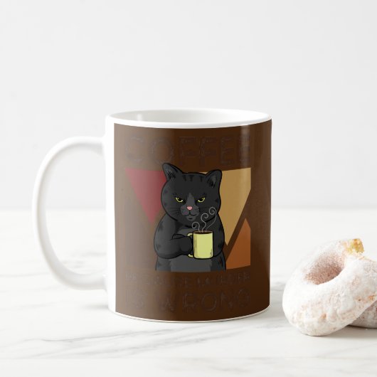Mug Café Parce Que Le Meurtre Est Mal (Avec donut)