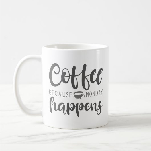 Mug Café Parce Que Lundi Se Passe (Gauche)