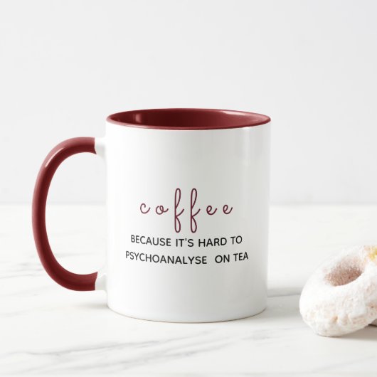 Mug Café : Parce qu'il est difficile de psychanalyser (Avec donut)