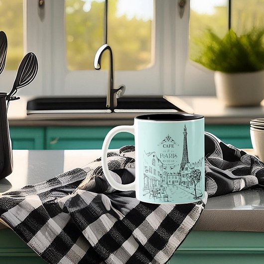 Mug Café Paris Bicolore