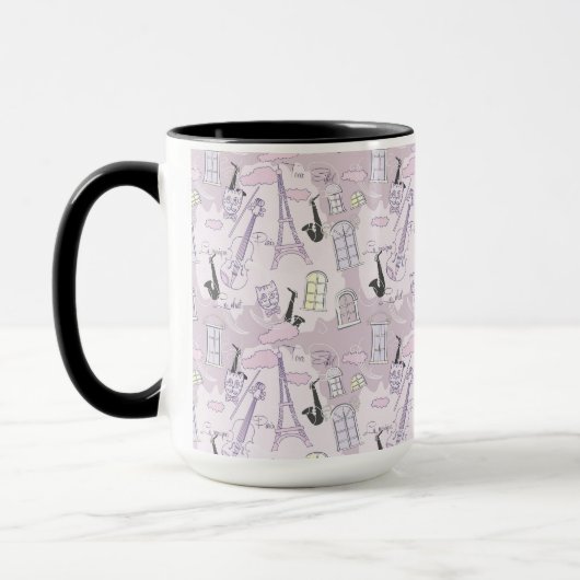 Mug Café Paris Musical Cats Rose (Gauche)
