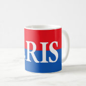 Mug Café Paris - Rouge & Bleu (Devant droit)