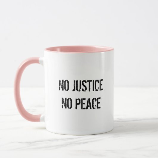 Mug Café Pas de Justice Pas de Paix (Gauche)