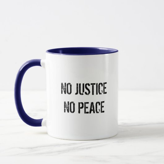 Mug Café Pas de Justice Pas de Paix (Gauche)