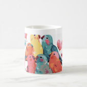 Mug Café Pastel Adorable Inséparables (Centre)