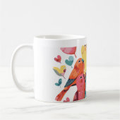 Mug Café Pastel Adorable Inséparables (Gauche)