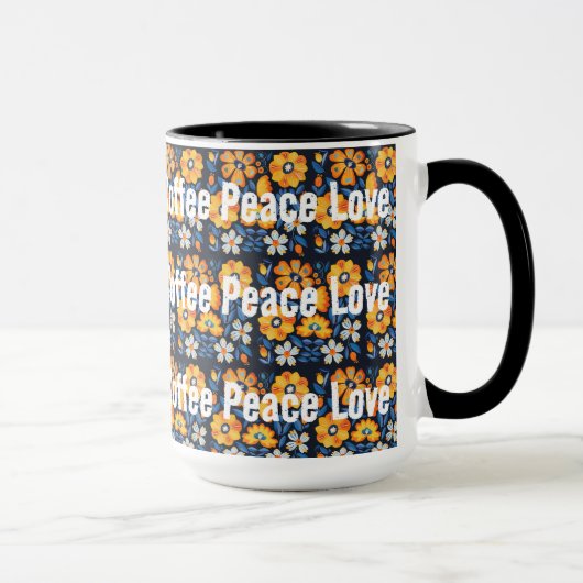Mug Café Peace Love (Droite)