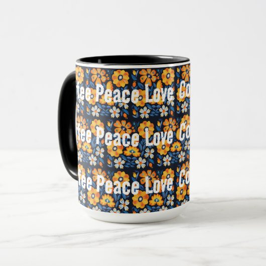 Mug Café Peace Love (Devant gauche)