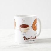 Mug Café Personnalisable Doux Donut BFF Meilleurs Amis (Devant droit)