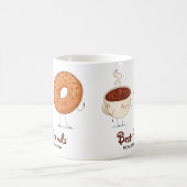 Mug Café Personnalisable Doux Donut BFF Meilleurs Amis (Centre)