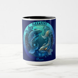 Mug Café Personnalisable Pisces Zodiac