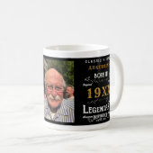 Mug café personnalisé 40e anniversaire (Devant droit)
