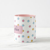 Mug Cafe personnalisé à pois (Centre)