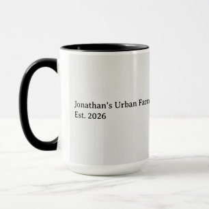 Mug Café personnalisé avec œuf tacheté artisanal