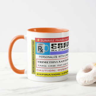 Mug Café personnalisé drôle de prescription