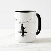 Mug Café personnalisé "Gone Fish'n" (Devant droit)