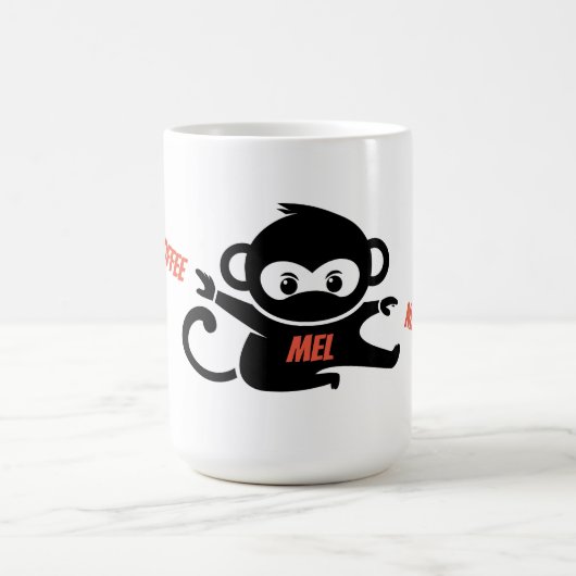 Mug Café personnalisé Ninja (Centre)