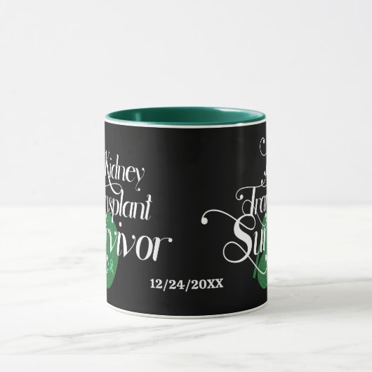 Mug Café personnalisé Survivant de la transplantation (Centre)