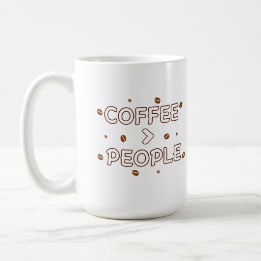 Mug Café > Personnes – Citation drôle d'amateur de caf (Gauche)