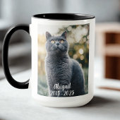 Mug Café photo Pet Memorial recto verso