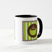 Mug Café Pinstripe (Devant droit)