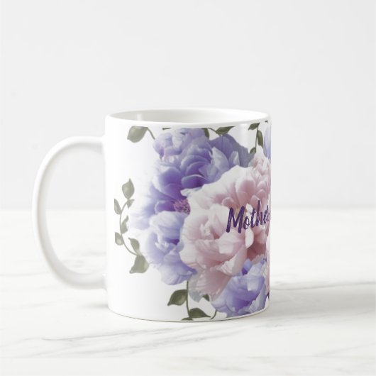 Mug Café Pivoines Belle-Mère de la Mariée (Gauche)