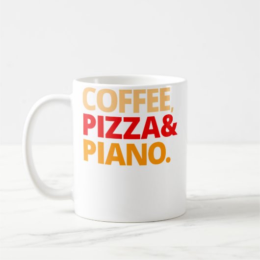 Mug Café Pizza Et Piano (Gauche)
