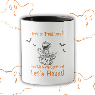 Mug Café Plante carnivore Halloween personnalisé