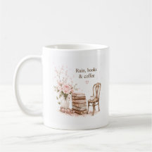 Mug Café Pluvieux & Livres Éditable