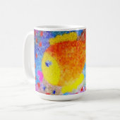 Mug Café Poisson Rouge Fantaisiste Tropical Océan (Devant gauche)