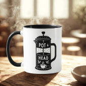 Mug Café Pot Head Funny Café