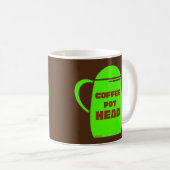 Mug CAFÉ POT TÊTE drôle de jeu de café idée cadeau (Devant droit)