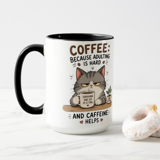 Mug Café pour chat (Avec donut)