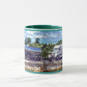 Mug Café pour chauffeurs de camion sur la boue de bois (Centre)