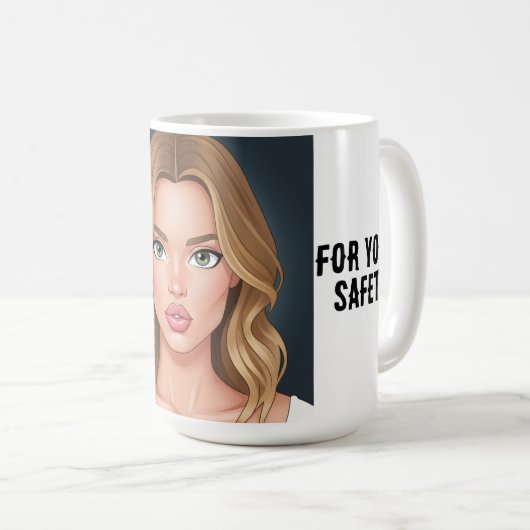 Mug Café pour votre sécurité (Devant droit)