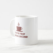 Mug Café Première Flèches Seconde | Maman en tir à l'a (Devant gauche)