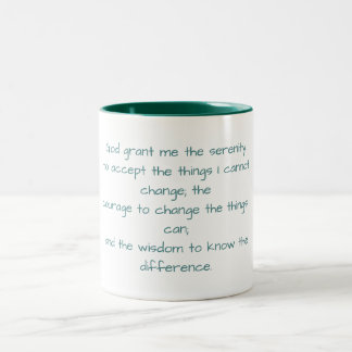 Mug café prière de sérénité