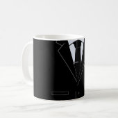 Mug café professionnel personnalisé avec nom Texte (Devant gauche)