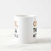 Mug Café puis kettlebells amusant citation entraînemen (Centre)