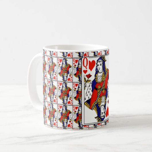 Mug café Queen of Hearts (Devant gauche)