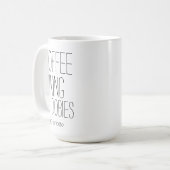 Mug Café Randonnée & Dobies Ajouter un nom (Devant gauche)