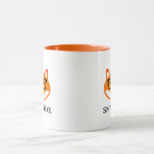 Mug café renard intelligent mignon avec lunettes (Centre)