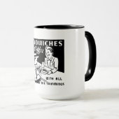 Mug Café-restaurant vintage (Devant droit)