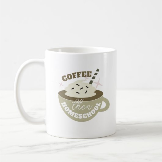 Mug Café Retour à l'école à la maison (Gauche)