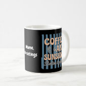 Mug  Café Rétro Groovy et Soleil Mieux Ensemble  (Devant droit)