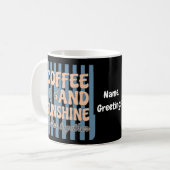 Mug  Café Rétro Groovy et Soleil Mieux Ensemble  (Devant gauche)