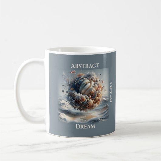 Mug Café Rêve Océan Abstrait (Gauche)
