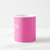 Mug Café rose chaud moderne (Centre)